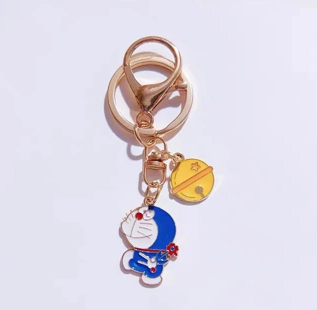 Promotion en gros souvenir cadeau mignon Chat dessin animé Anime zinc Alloy Porte-clés en émail