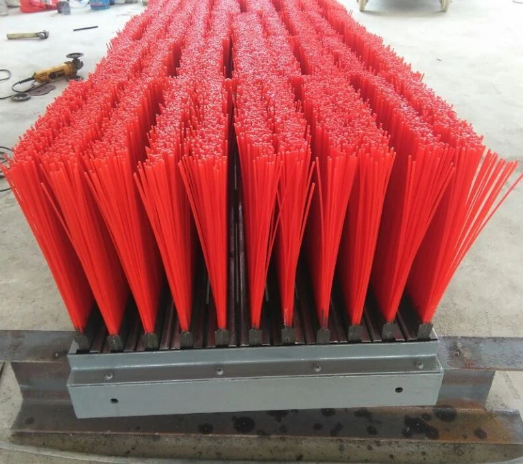 PP Filament Forklift Sweeper Attachment Brushes Forklift Spare Parts Strip Broom