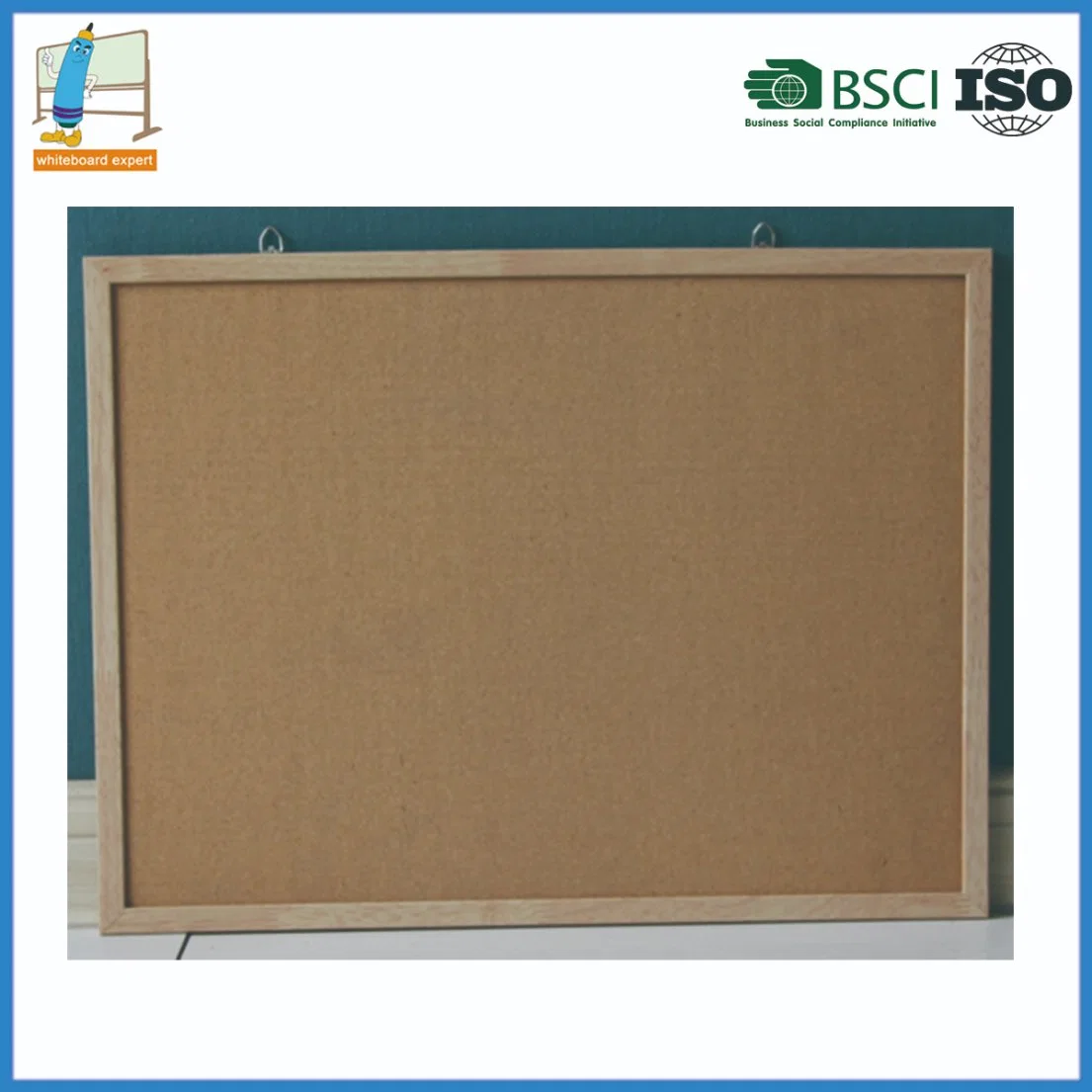 Corkboard con bastidor de MDF tablero de corcho de suministros de oficina