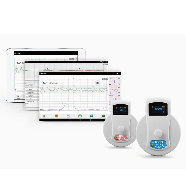 Fts-6 Medical Baby Heartbeat Ctg Monitor Fetal Doppler Mobile Central Monitoring System