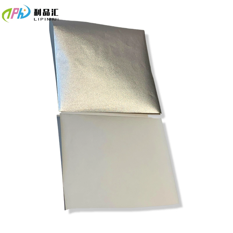 Silver Color Backed Chocolate Wrapper Packing Paper Food Printed Wax Paper Sheet with Paper Aluminum Foil Soft 500*700mm