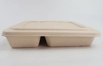 La pulpa de fibra de caña de azúcar Compostable mini placa de la bandeja de alimentos la tuerca de aperitivos, platos de papel suministros de la fiesta de cumpleaños