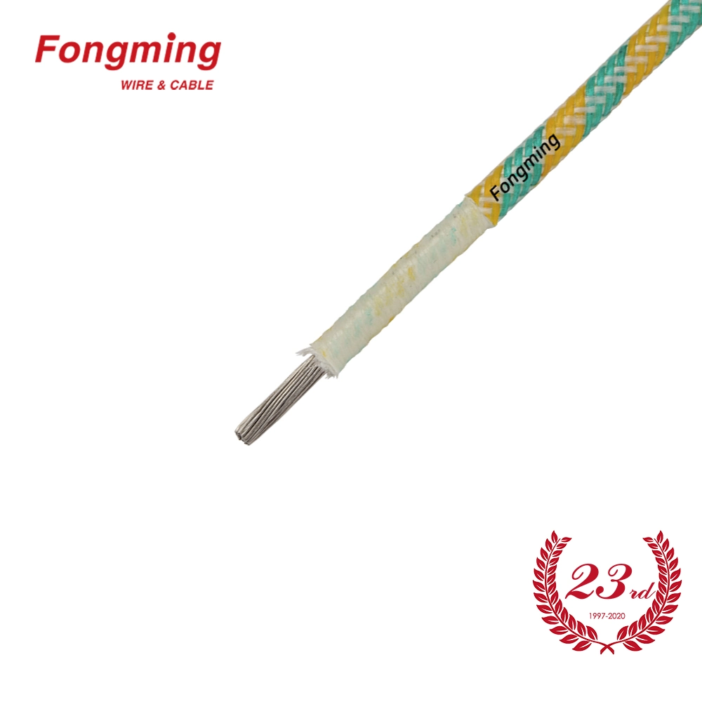 350deg. C Mutilayer Fiberglass Wrapping Braided Heating Nickel Wire