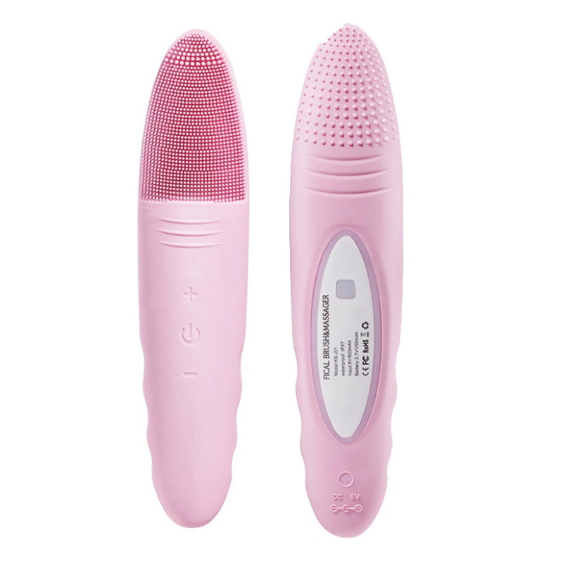 Portable Face Cleaning Massager Silicone Facial Brush Beauty Device