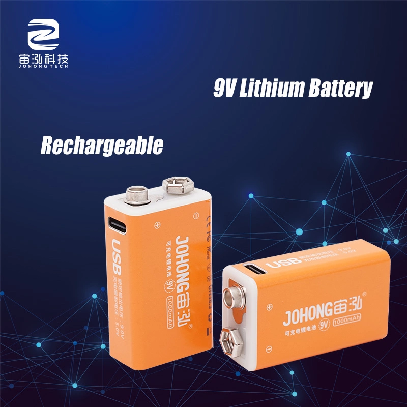 China Akku-Lieferant wiederaufladbare Lithium 9V USB-Batterien