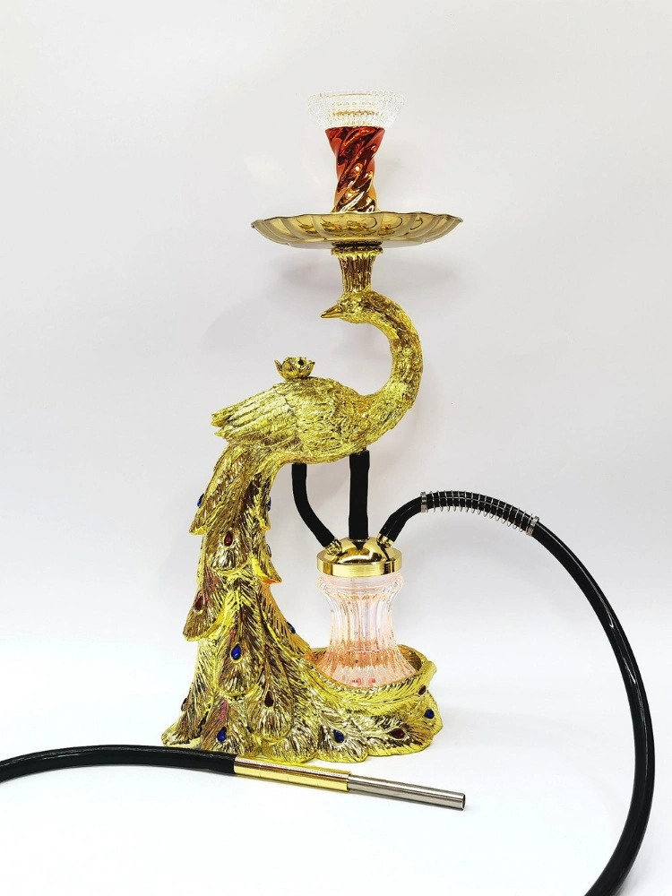 Manufacturers Supply Arabian Hookah Set Peacock Elegant Modeling Resin Process Hookah