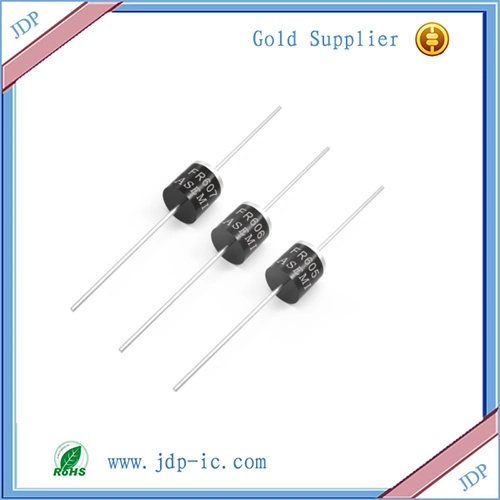 Inline Her607 Plug-in Her607g R-6 Gehäuse 6A700V Schnelle Wiederherstellung hoch Wirkungsgrad Gleichrichterdiode