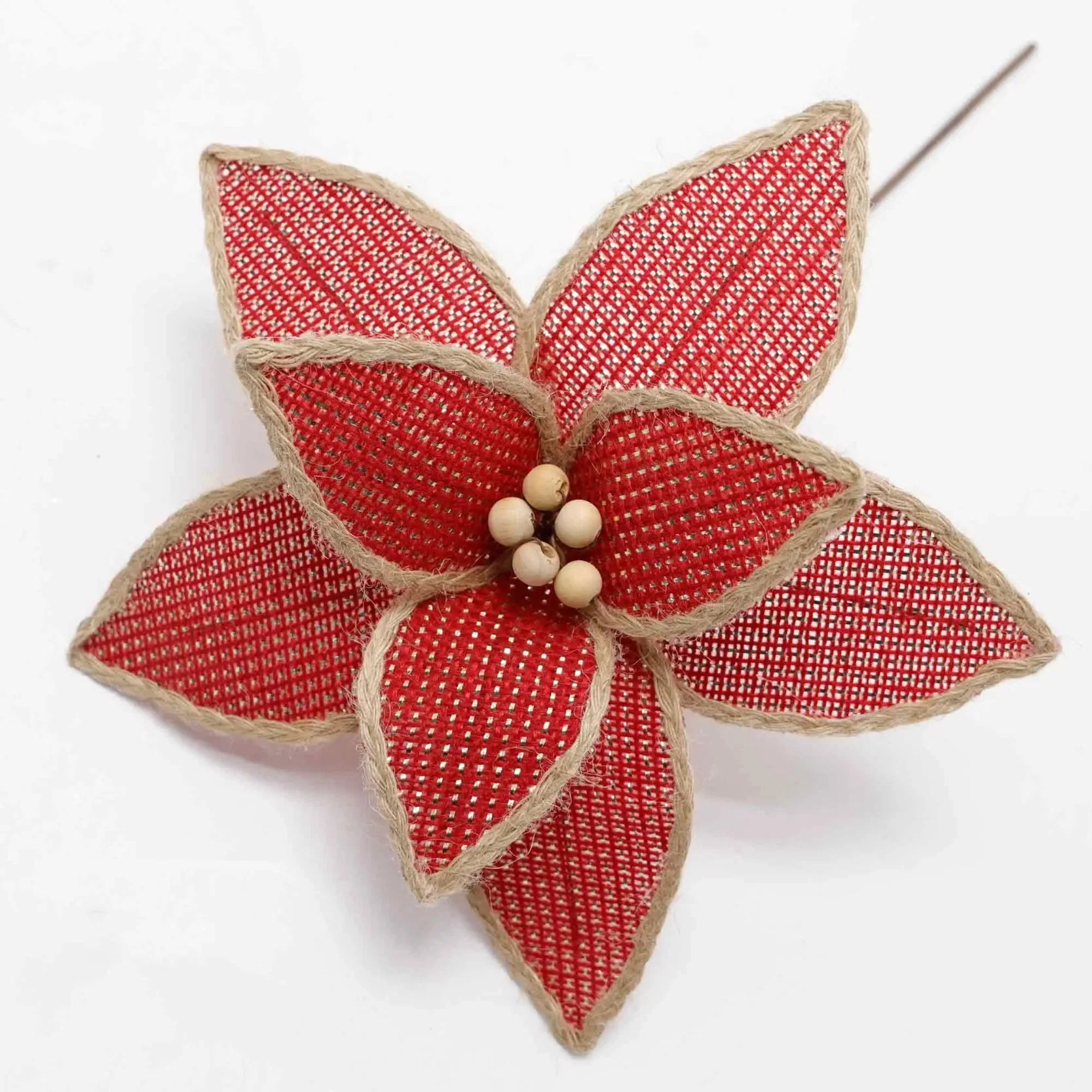 Christmas Tree Decoration Artificial Flowers Holiday Dress up Christmas Flower Poinsettia Popular Decoration