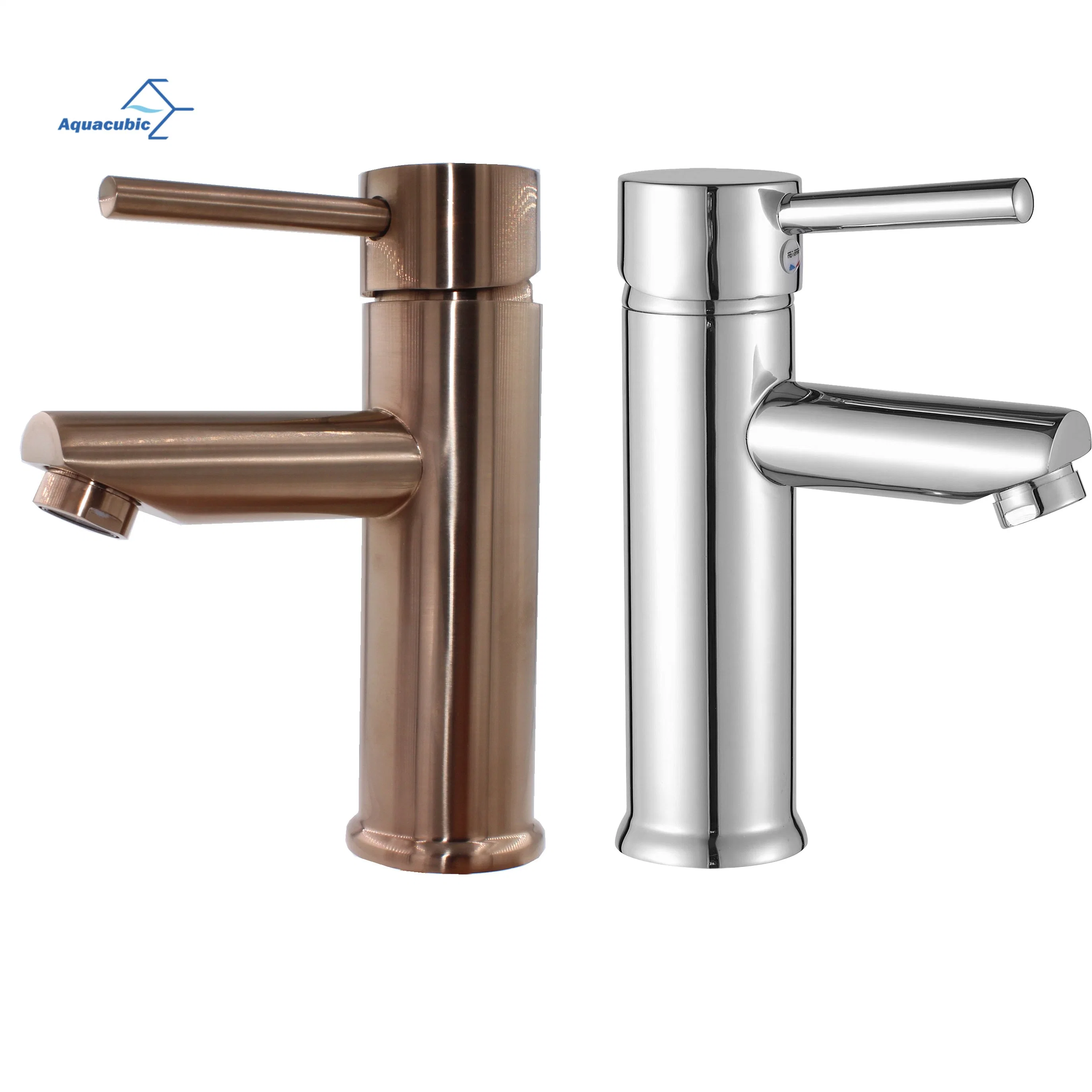 Modern Chromed Brass Bathroom Sink Basin Faucet (AF1142-6)