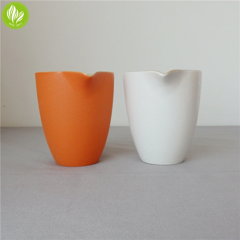 Customized Color Ceramic Spout Candle Jar for Massage Candle