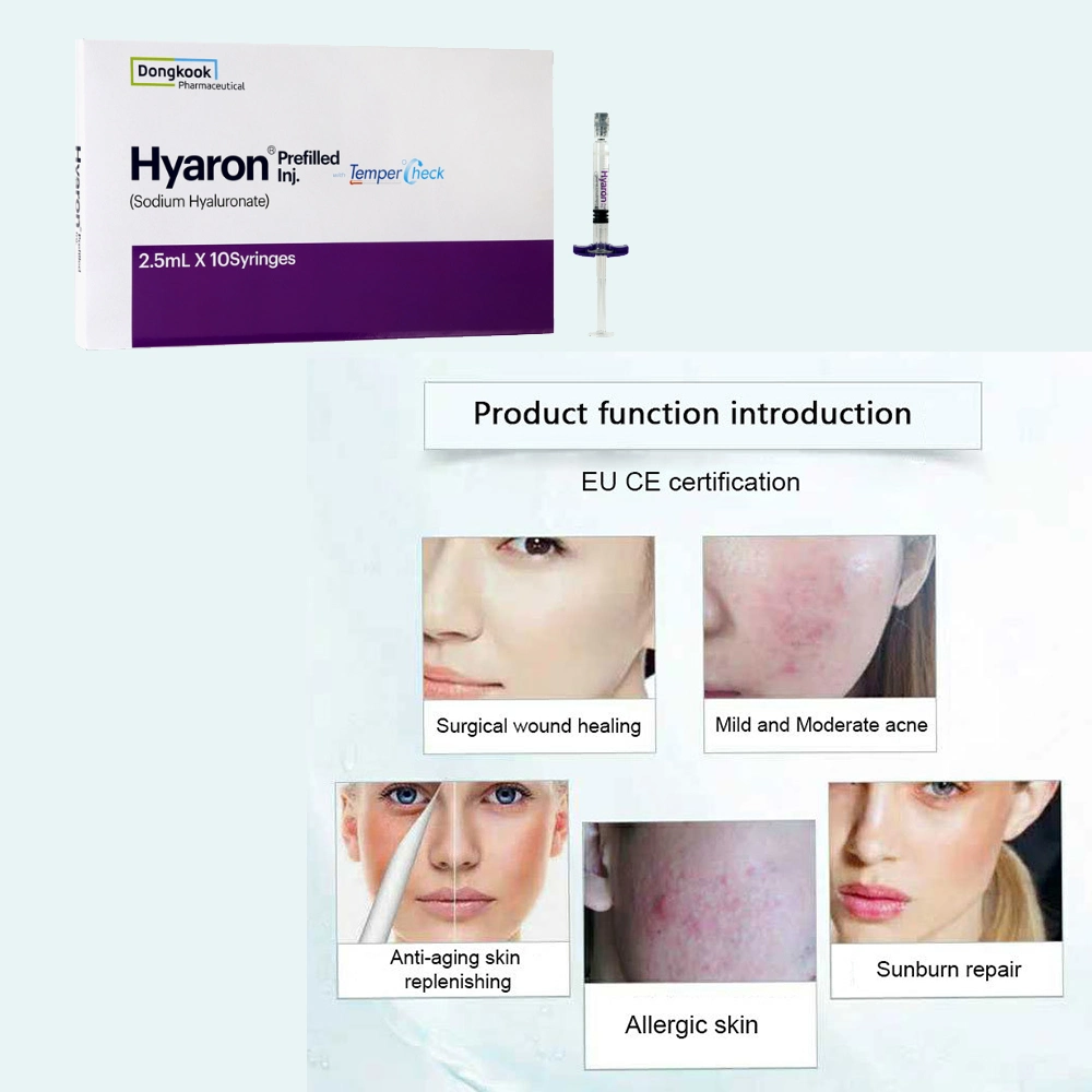 Hyaron 2.5ml*10syringes Sodium 25mg Hyaluronate Ha Filler Prefilled Injection 2.5ml Hyaluronic Acid Skin Booster Solution Injection Hyaron Pen Hyaron Skin