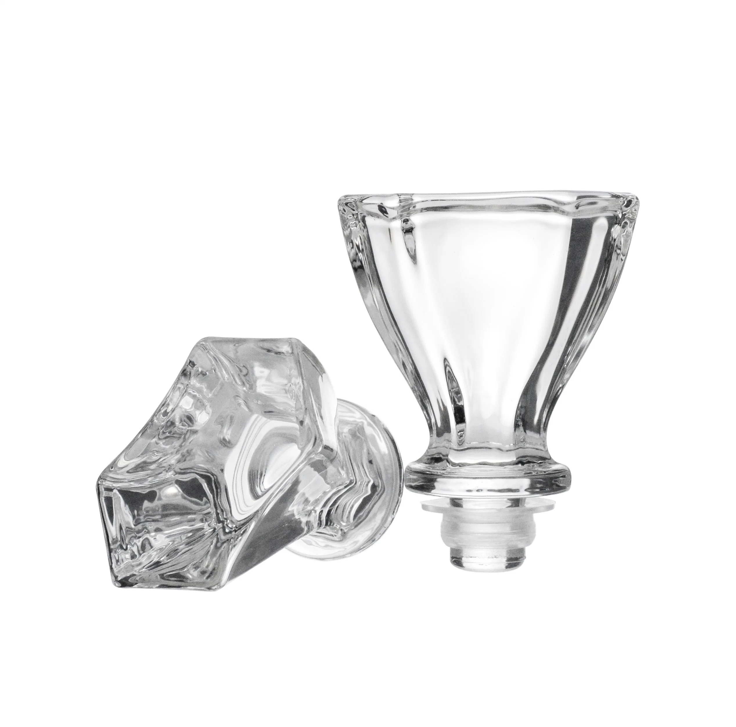 Clear Round Square Recantangle Glass Stopper Cork for Vodka Bottle