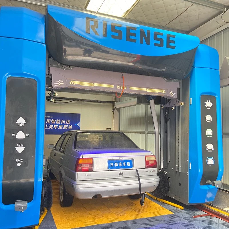 Risense double arm touch free shinewash roller car wash machine fully automatic