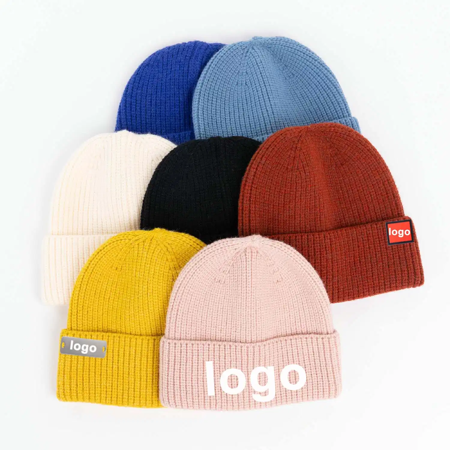 Couleurs différentes de qualité Super Multi chaudement Logo personnalisé ajouté les pêcheurs de l'enveloppe vierge Pocket Beanie Hat capot