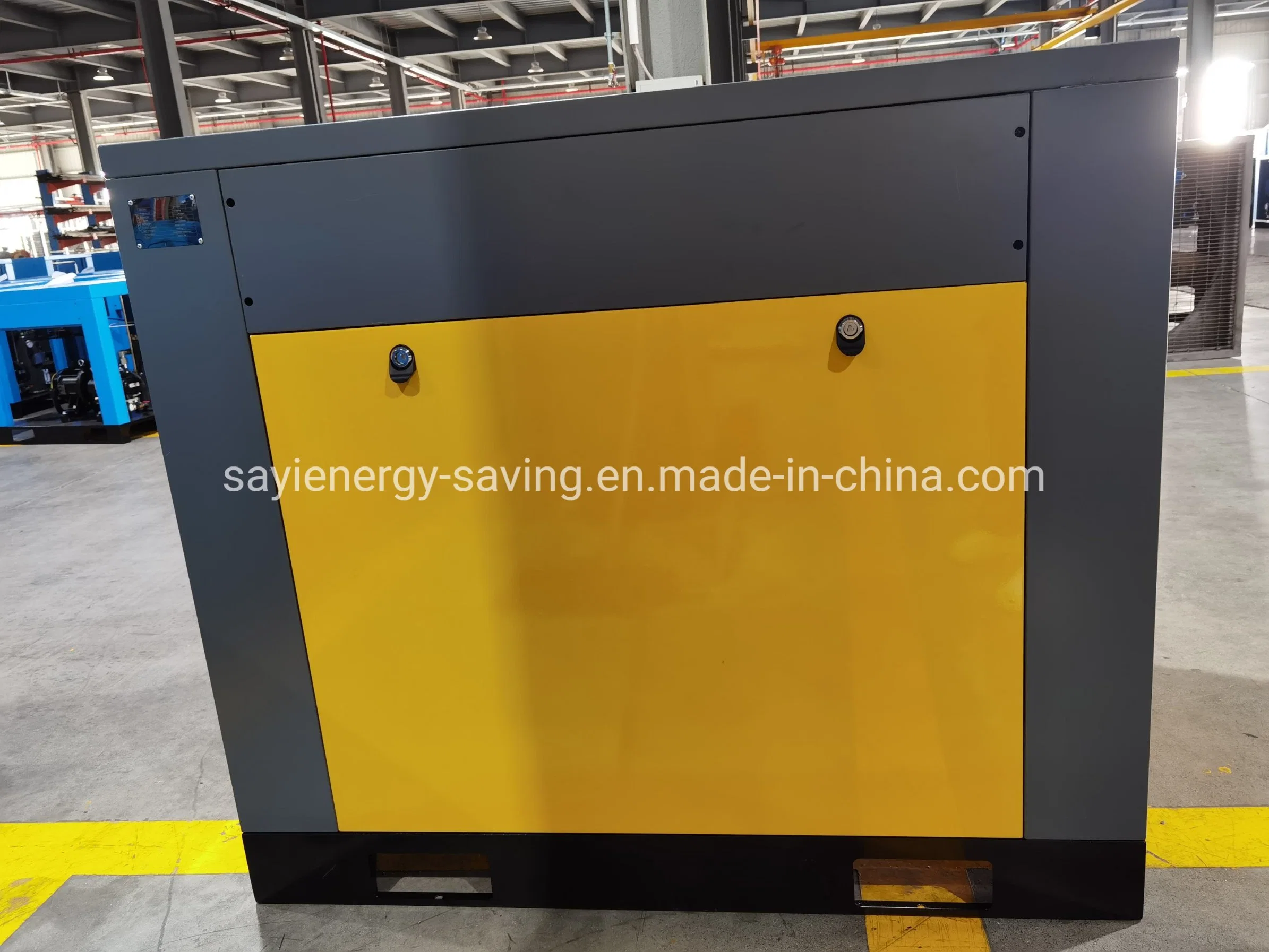 China Fabricante de venda directa de Energia pneumática Permant Parafuso Magneto Comressor ar 30HP aprovado pela CE CA Industrial Compressor de Ar único de dois estágios