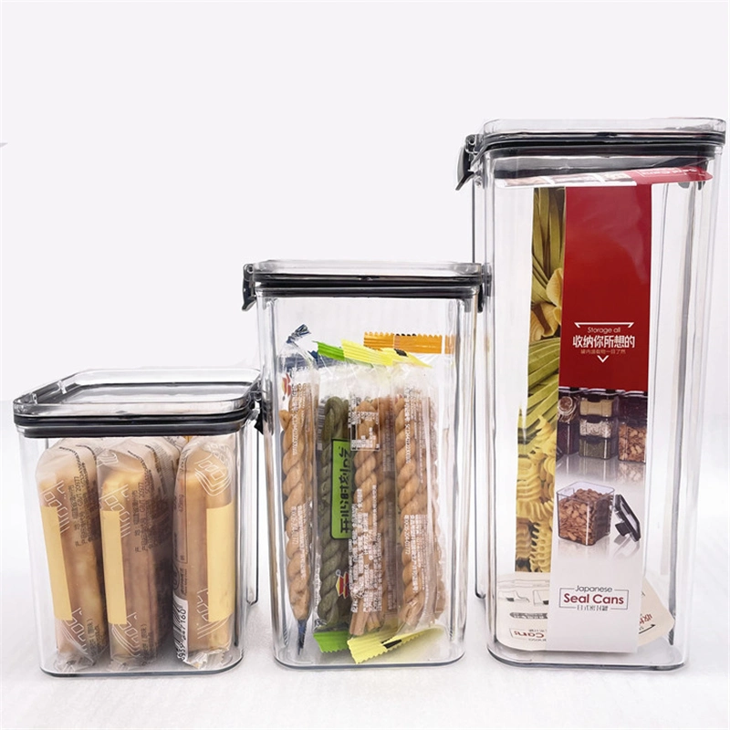 BPA Free Plastic Bulk Food Storage Container Kitchen Organizer Airtight Cereal Container Set with Lids