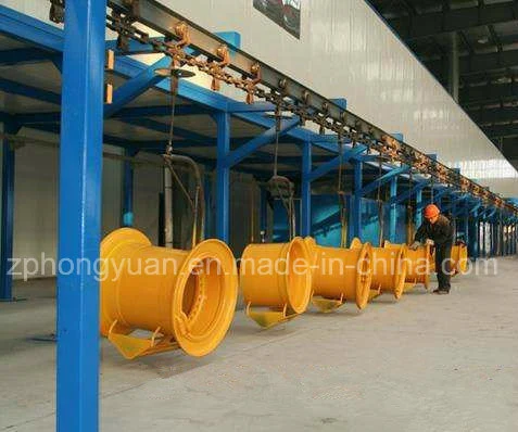 Hongyuan Powder Coating Line for Electric Panels for Home Appliances Spray Paint Booth and Curing Oven