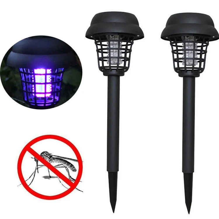 Солнечный Bug zapper Outdoor Mosquito Fly Killer Солнечный светодиодный путь Освещение грунта освещение для развала