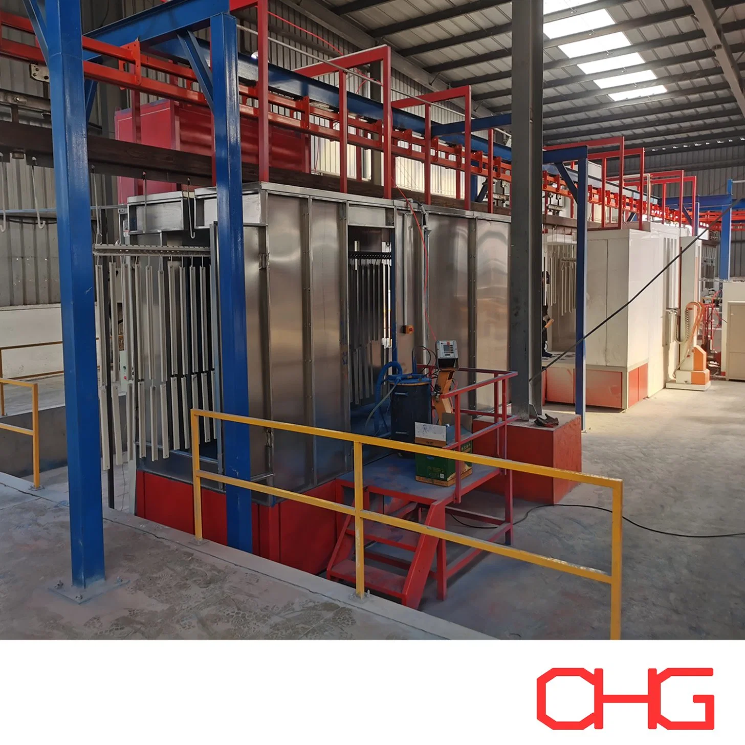 Powder Coating Production Line for Aluminium Profile Overhead Conveyor System