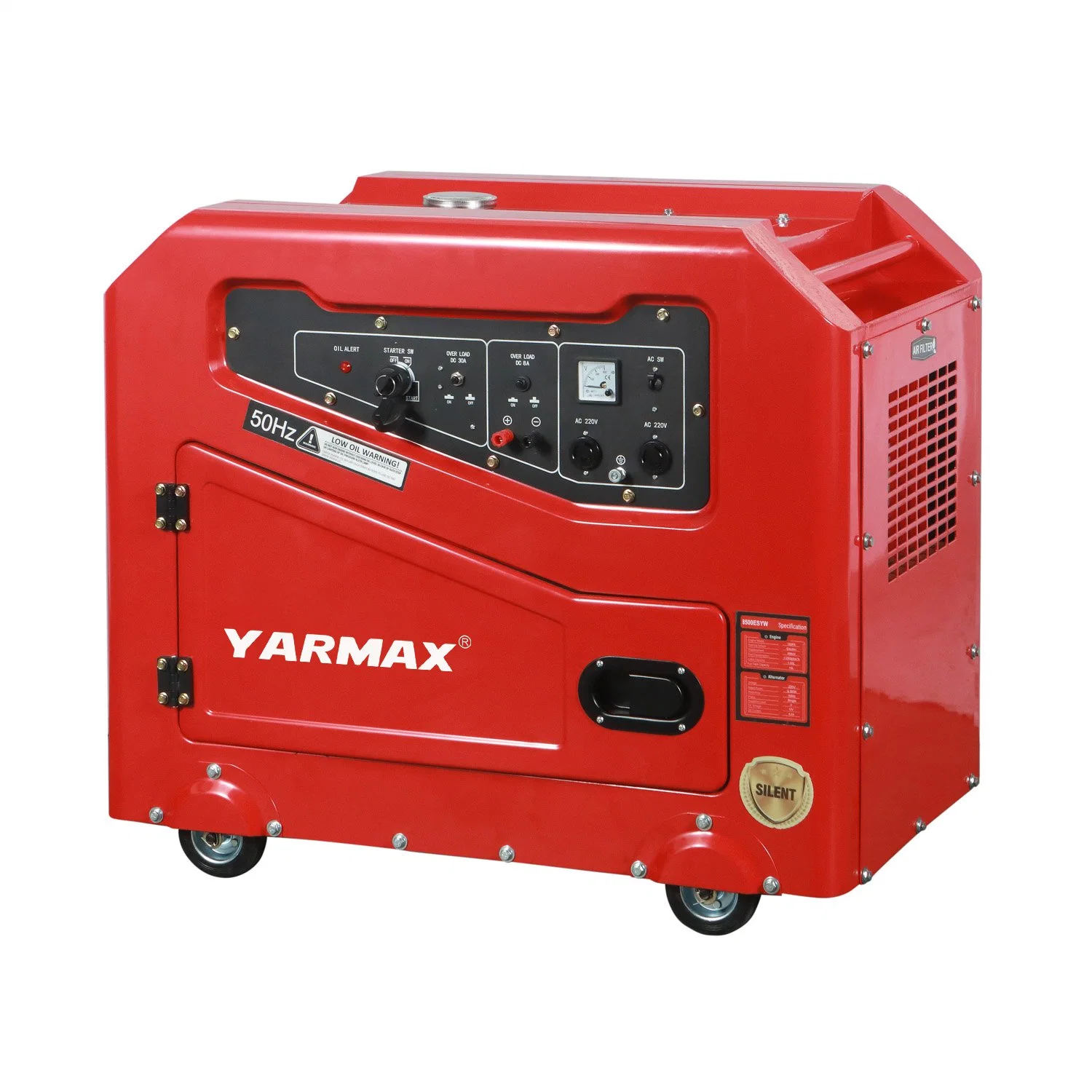 Yarmax Ultra Silent Diesel Generator Tc Series Red Soundproof Genset