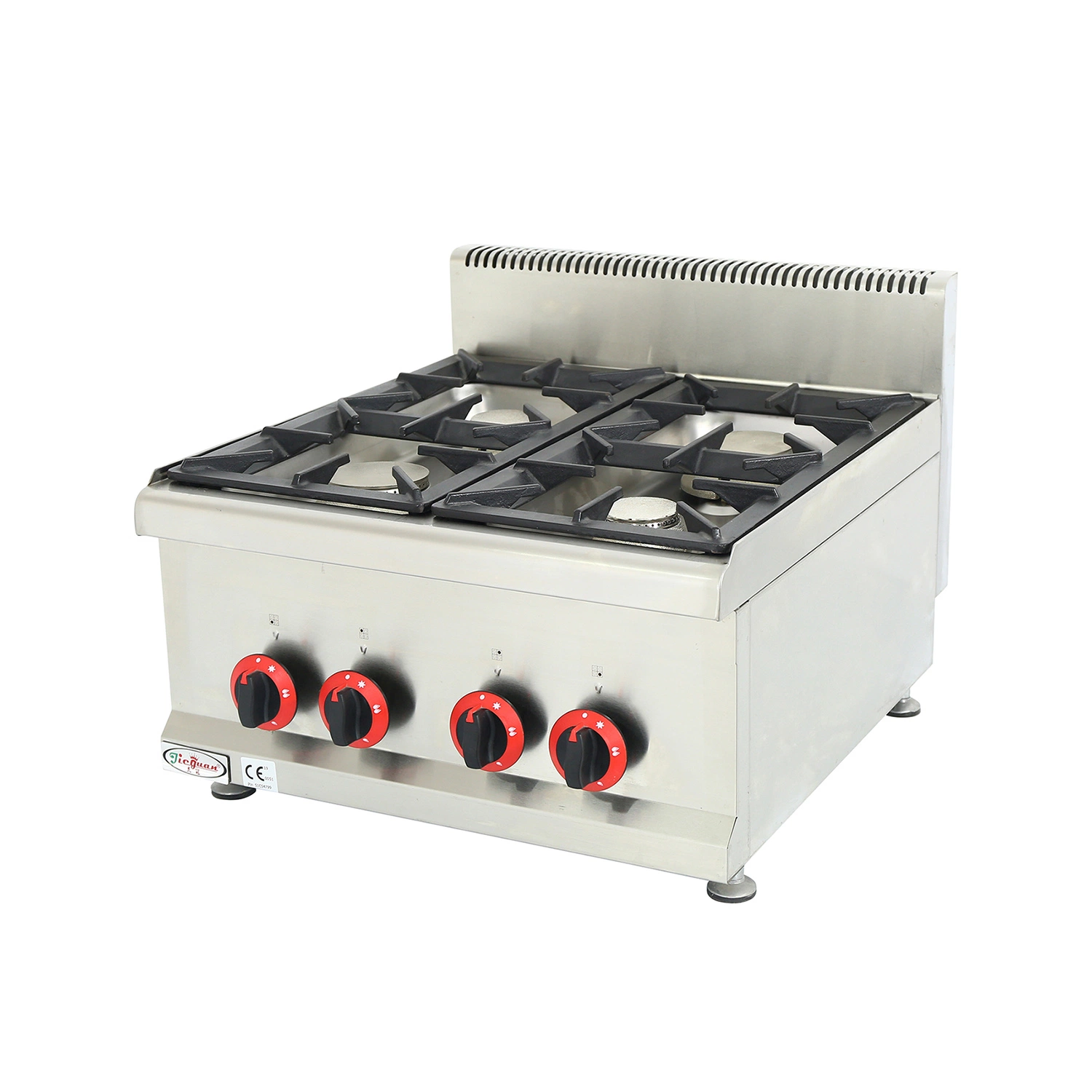 Commercial Restaurant Stainless Steel 4 Burner Gas Cooker Stove Combination Oven Commercial Combination Oven Kitchen Equipment