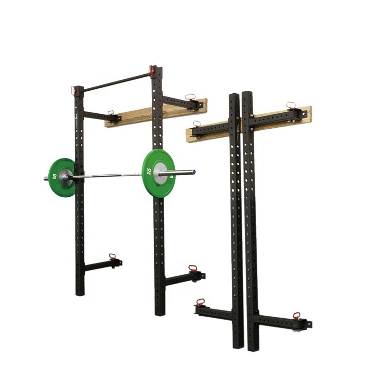 Commercial Power Half Rack Multi Gym Equipment Wall Mounted Half Rack