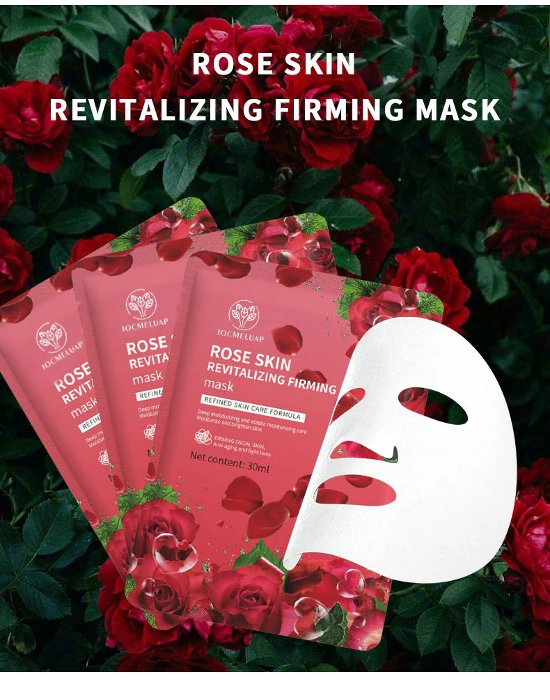 Organic Rose Facial Mask for Deep Hydration