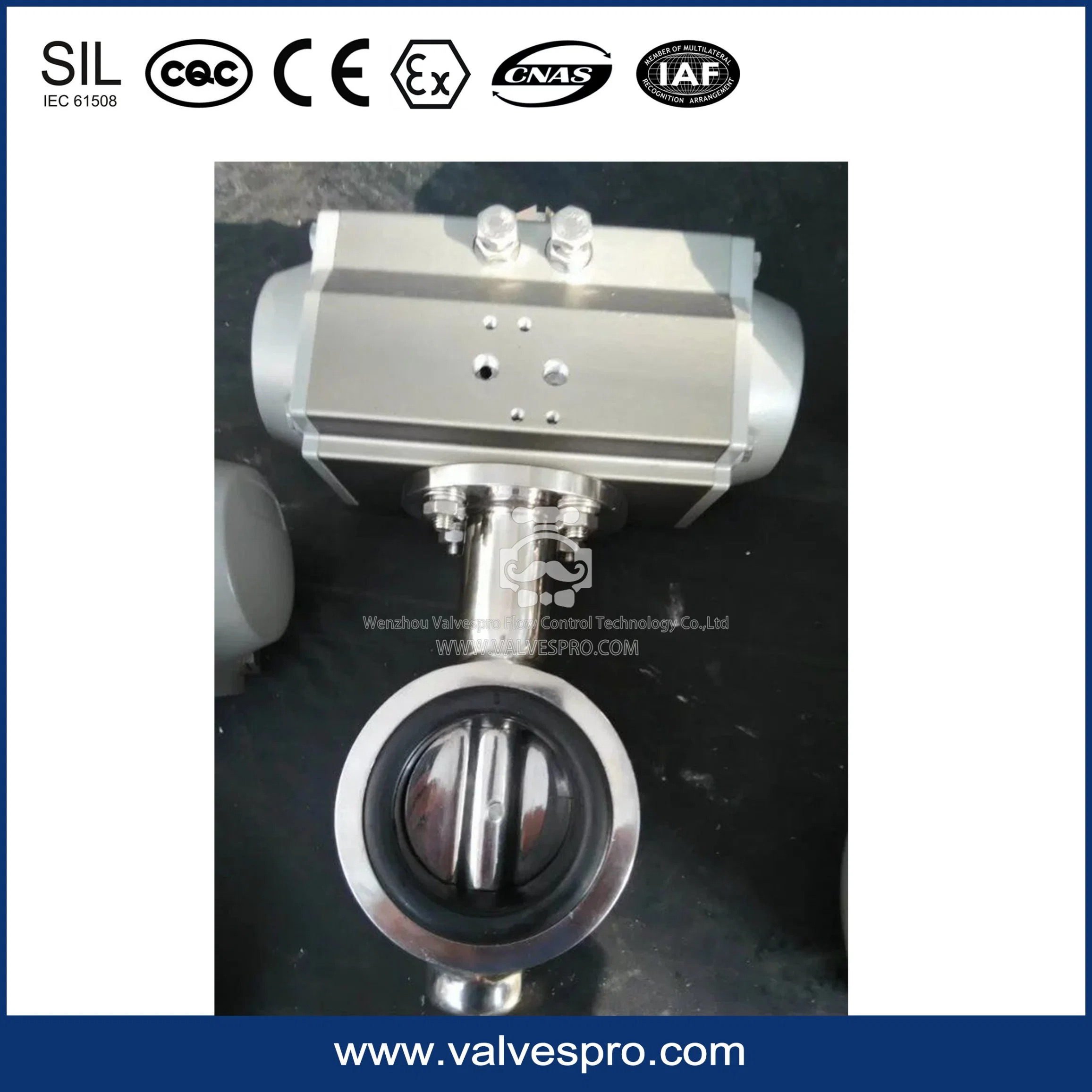 At270s Full Stainless Steel Pneumatic Actuator for Butterfly Valve