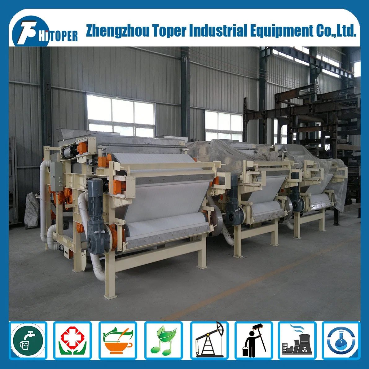 High Effecient Industrial Belt Filter Press Used in Dewatering for Sale