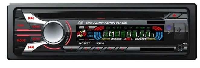 One DIN Fixed Panel Car Audio DVD Player