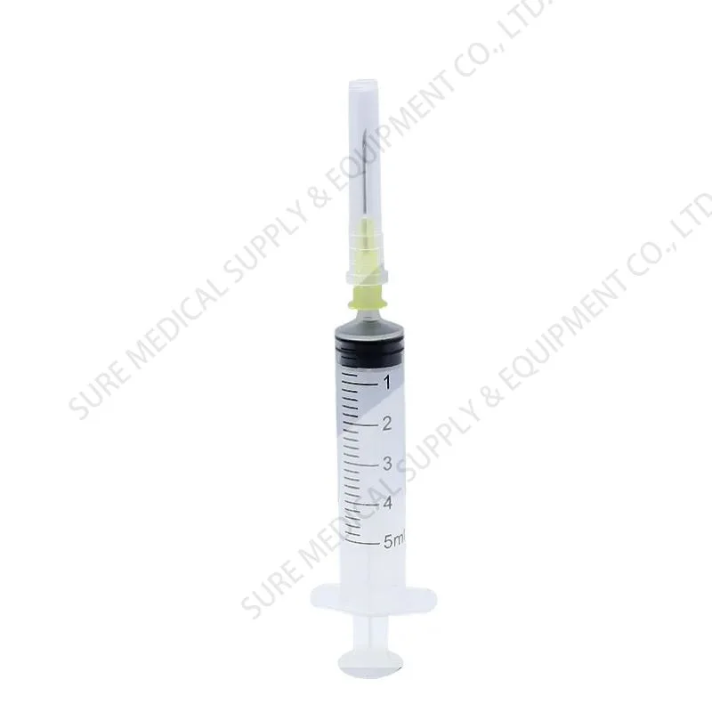 Hospital Disposable Auto Disable 5ml CE ISO Certification Syringe Manufacturer Direct Sales