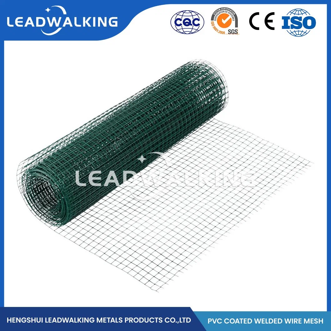 Leadwalking Cheap Welded Wire Mesh Manufacturing OEM Customized 14G PVC-Coated Welded Wire Mesh China 10m Length Cheap Plastic Coated Welded Wire Mesh