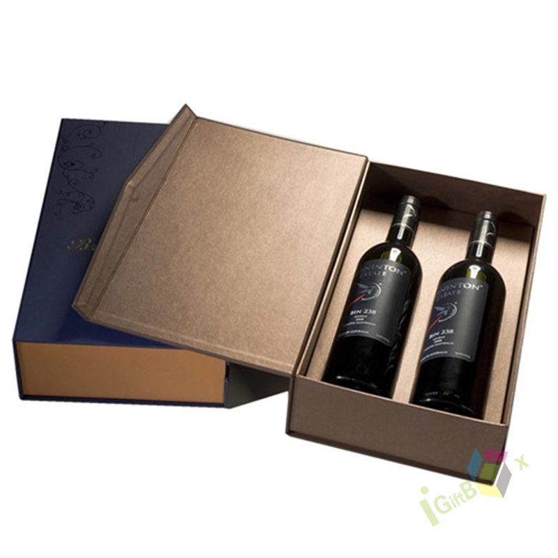 Custom Wholesale/Supplier Luxury High quality/High cost performance  Wine Bottle Gift Set Packaging Box