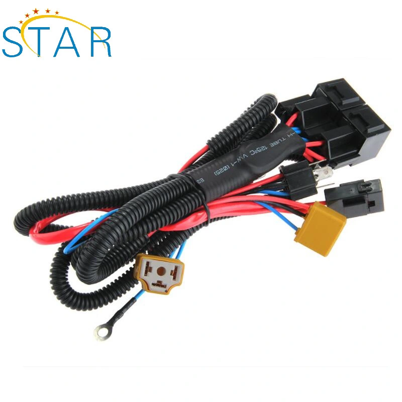 Factory Auto Car Universal Relay Wiring Harness for All HID Single Kit H1, H3, H4, H7