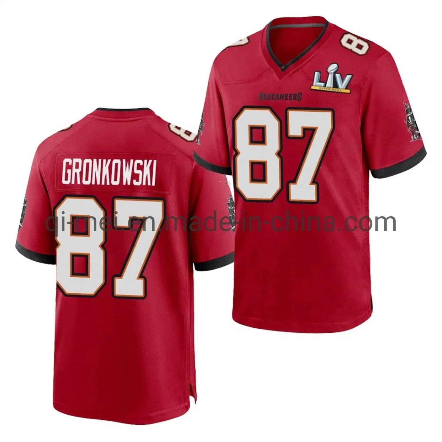 2021 Super Bowl Liv Champions Rob Gronkowski Buccaneers Home Away Alternative Fußballtrikots