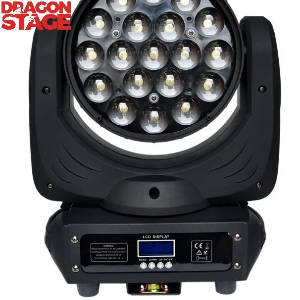 Dragonstage Beliebte Bühne Moving Head Light 850W High Brightness Zoom 19*25W RGBW LED-Strahllicht für Ereignisse