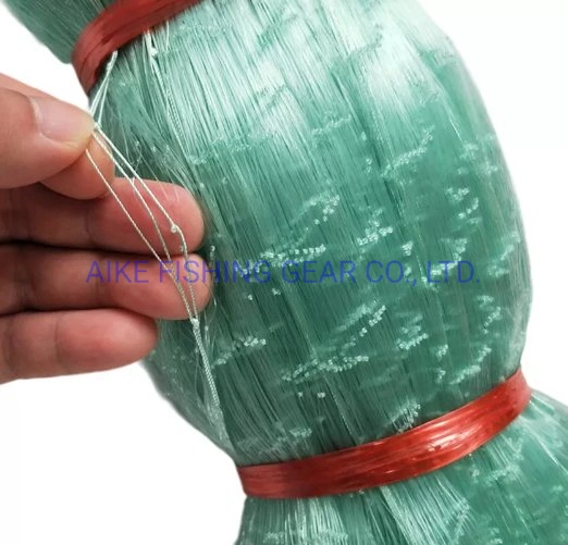 0.33mm Thickness 400MD Depth 100 Yds Length Double Selvage Gill Net Nylon Monofilament Fishing Net