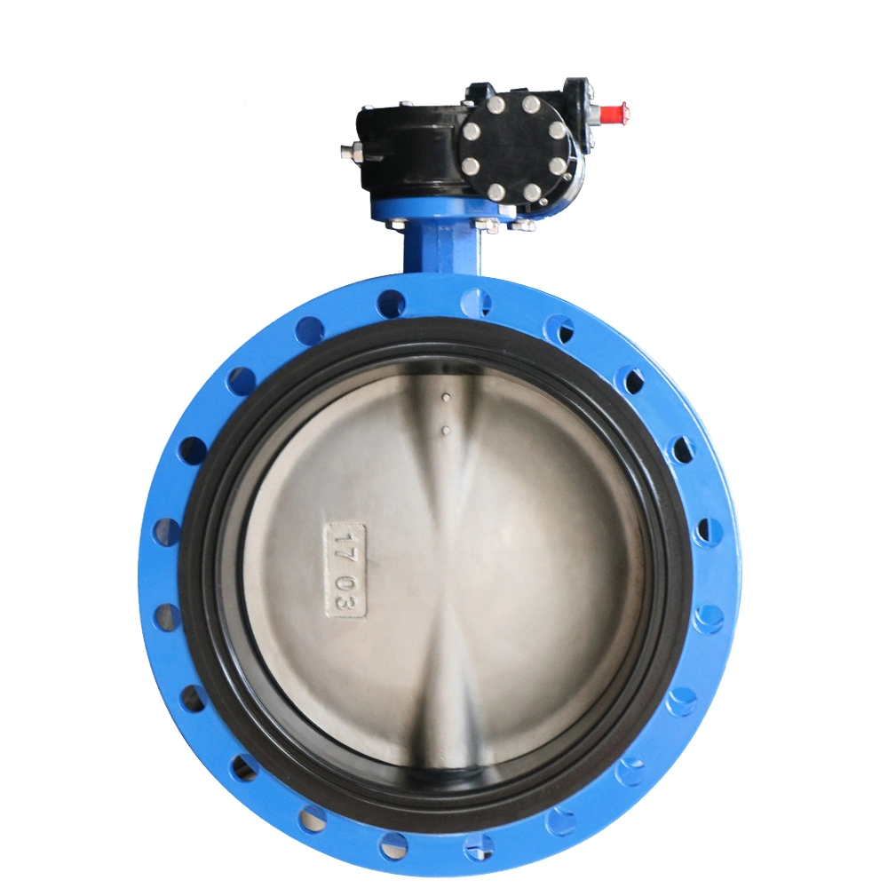 U-Section Type Pin/Pinless Double Flange Butterfly Valve A395/A536 Body and CF8m Disc