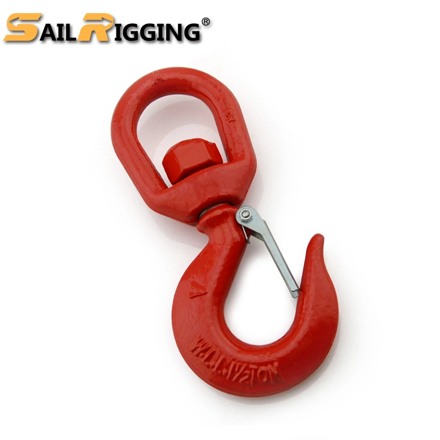 Us Type Drop Forged S-322 Swivel Hook with Safety Latch