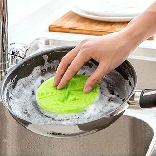 High quality/High cost performance Silicone Bowl Dish Washing Brushes, Silicone Kitchen Scrubber Cleaning Brushes