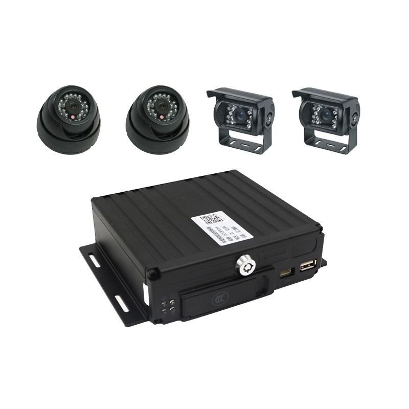 Caméra CCTV avec système de suivi de véhicule DVR pour la gestion de flotte Enregistreur vidéo numérique 4CH DVR mobile