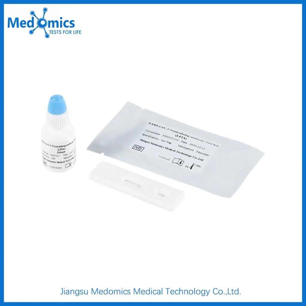 Kit de test rapide de diagnostic d'anticorps C-O-R-O-N-a nouveau certifié ce Medomics (1/kit)