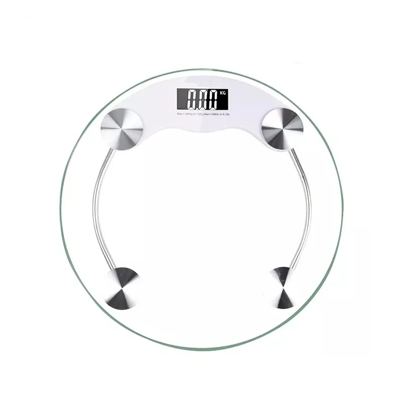 Cheap LCD Electronic Bathroom Weight Scale Glass Body Scales with Vidrio Templado