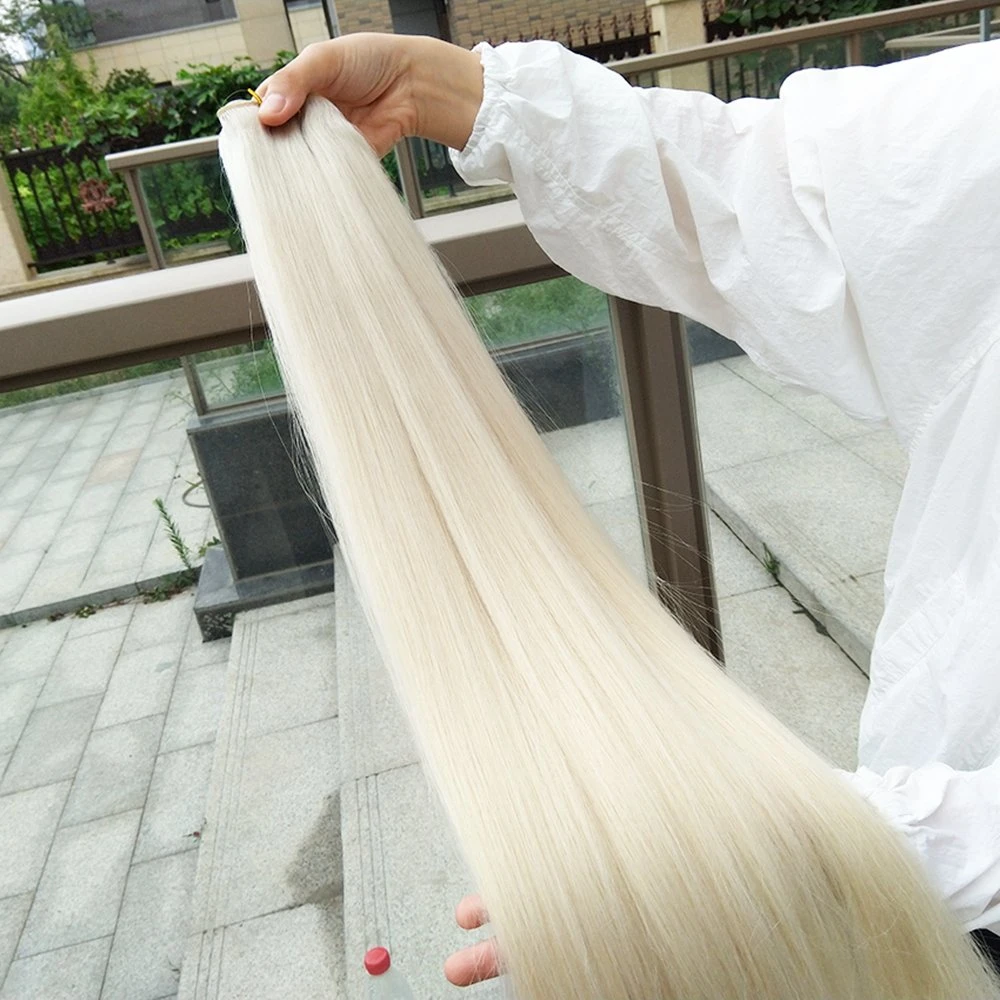 Kbeth 100% Raw Virgin Unprocessed White Human Hair Bulk Soft and Smooth Top Quality Wholesale/Supplier Cheap 10A 22 Inch 24 Inch Virgin Indian Hair Bulks Ready to Ship