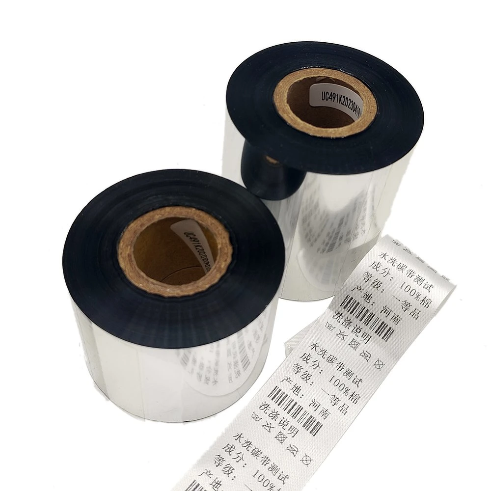 Wholesale/Supplier High quality/High cost performance 45mm*300m Satin Nylon Textile Label Cloth Wash Care Resin Ribbon