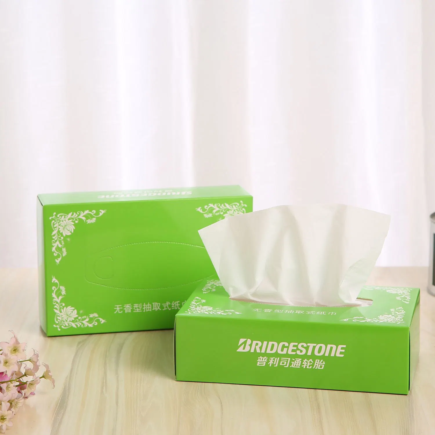 Soft 2 Ply 14GSM Virgin Wood Pulp White Cube Box Facial Tissue