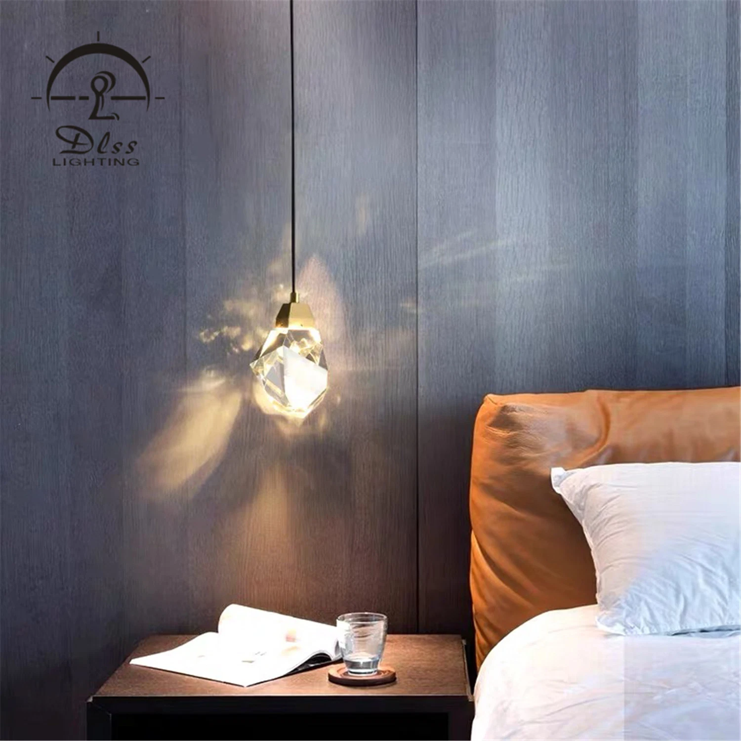 Lampe moderne de luxe décoration d'intérieur éclairage Crystal lumière LED simple Hotel lustre