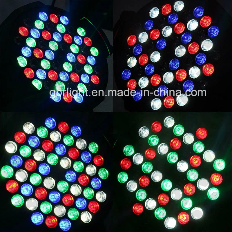 54*3W RGB 3in1 Stage Wash LED PAR 64 Can Light