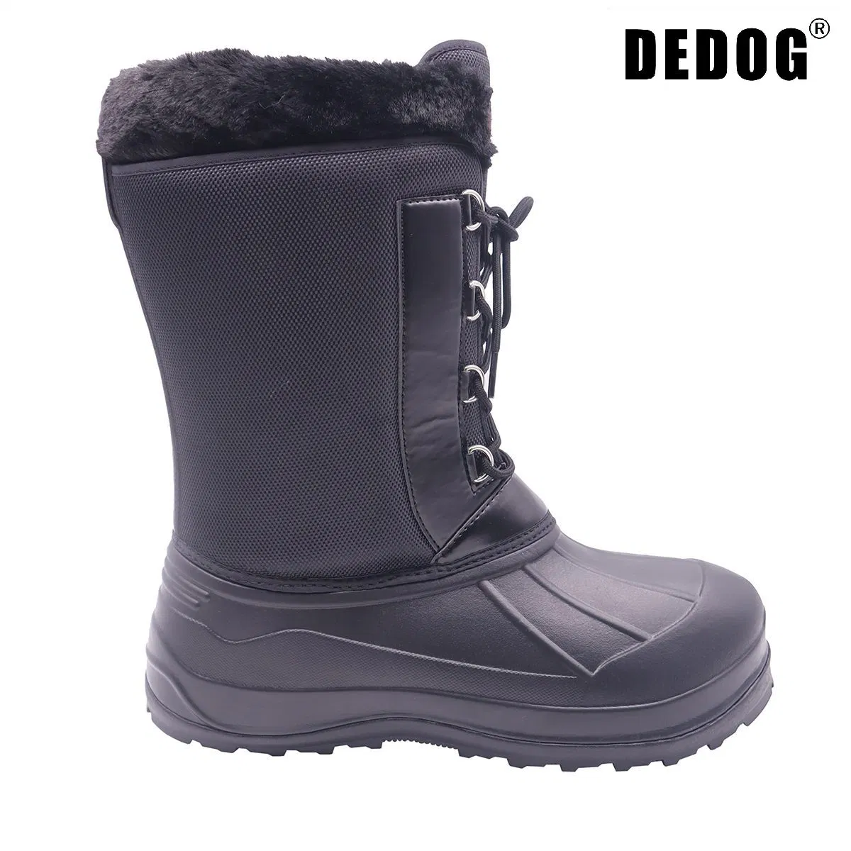Slip on Snow Boots for Men Waterproof Shoes Nylon Insulated Winter Boots