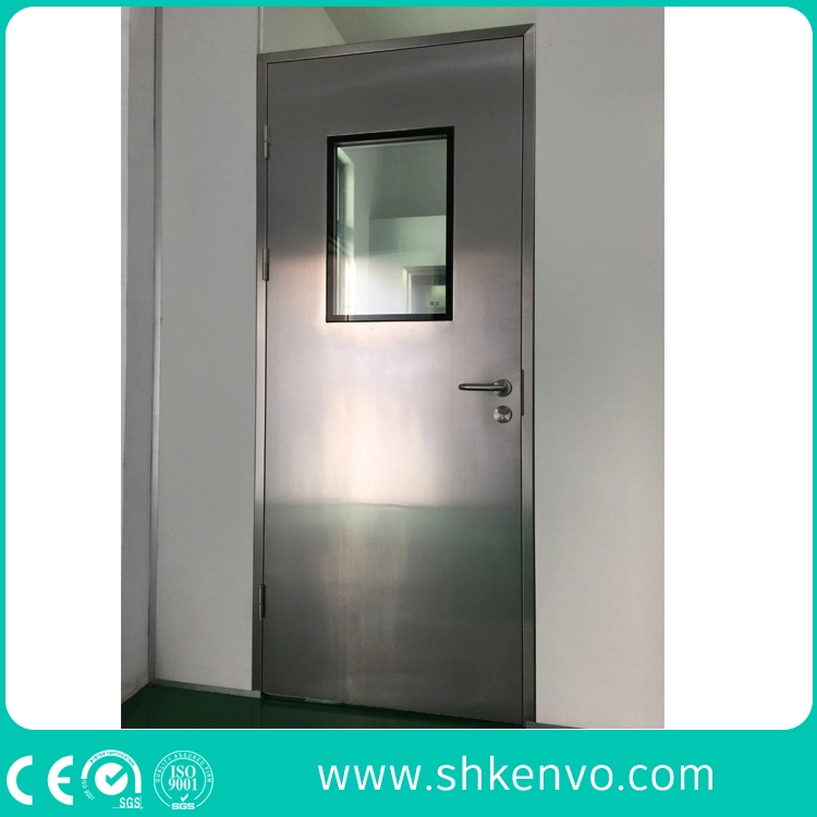 GMP Approved Hollow Metal Cleanroom Steel Doors for Air Showers Pharmaceutical Factory